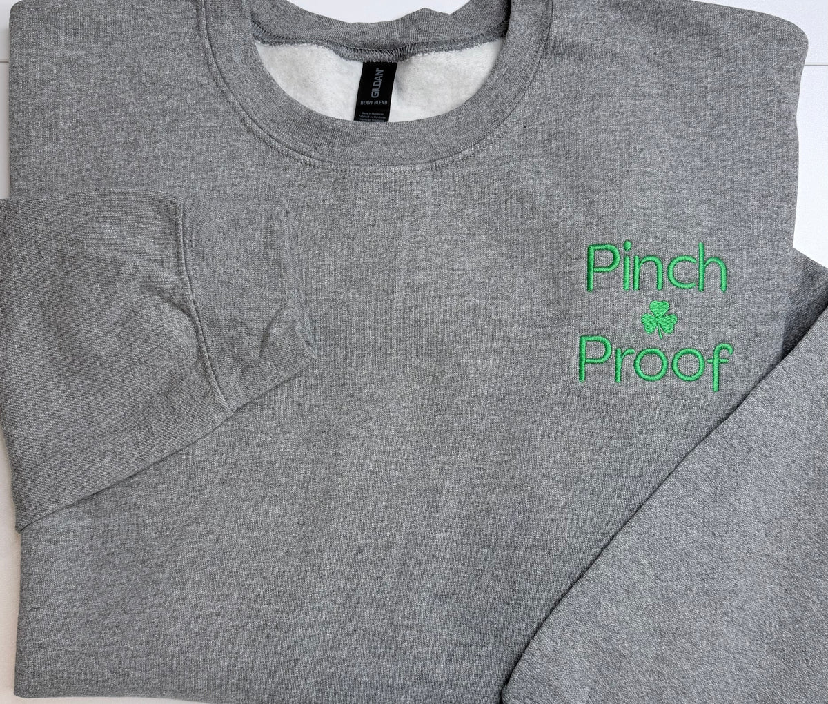 Pinch Proof Embroidered St. Patrick's Day Shirt