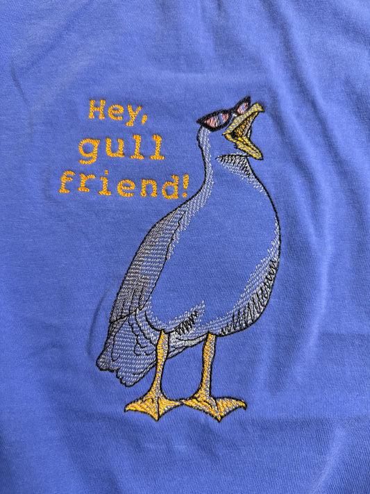Hey Gull Friend Summer Shirt | Beachwear and Pool Top