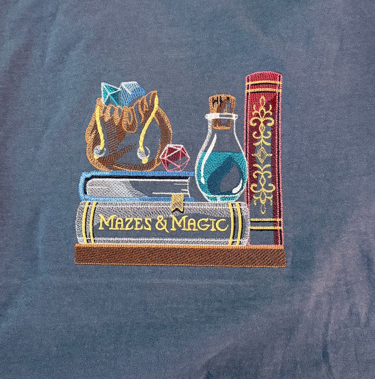 Mazes and Magic - Embroidered Gaming T-shirt
