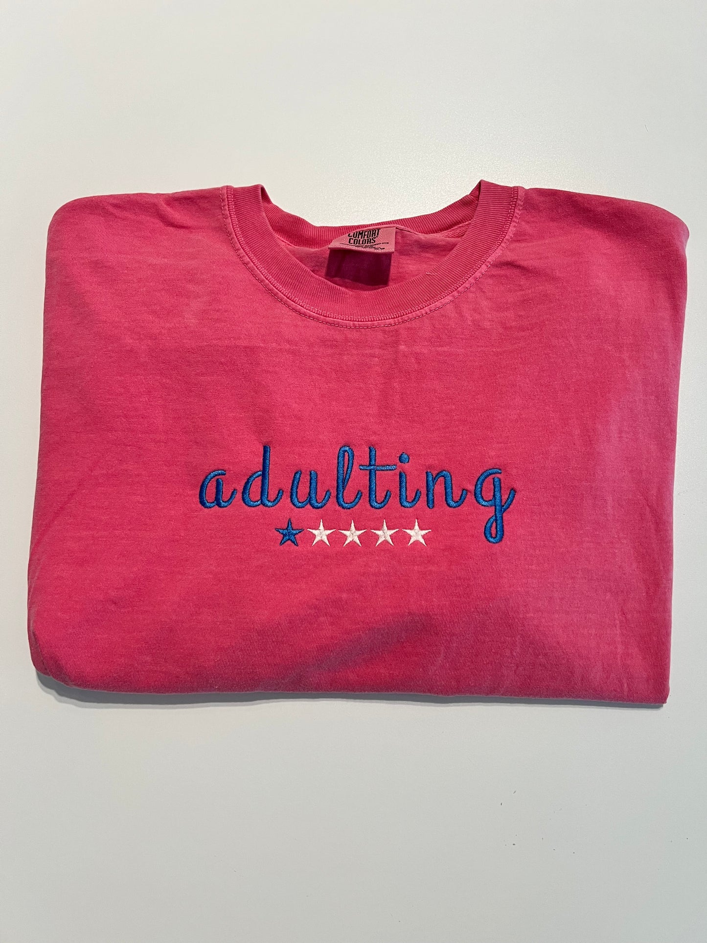 Adulting Stars Short Sleeve Shirt