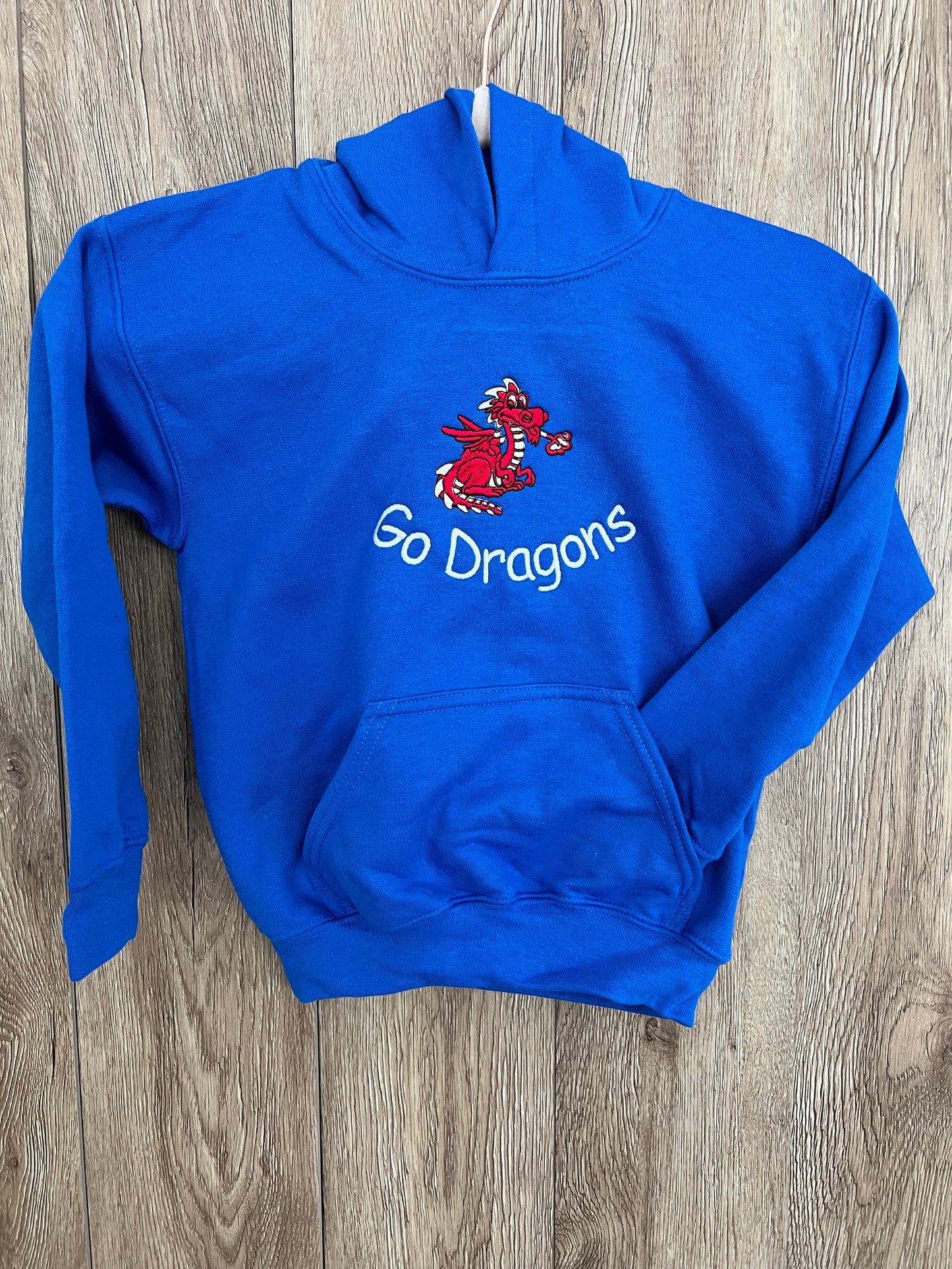 Youth Hooded Sweatshirt with Cute Dragon