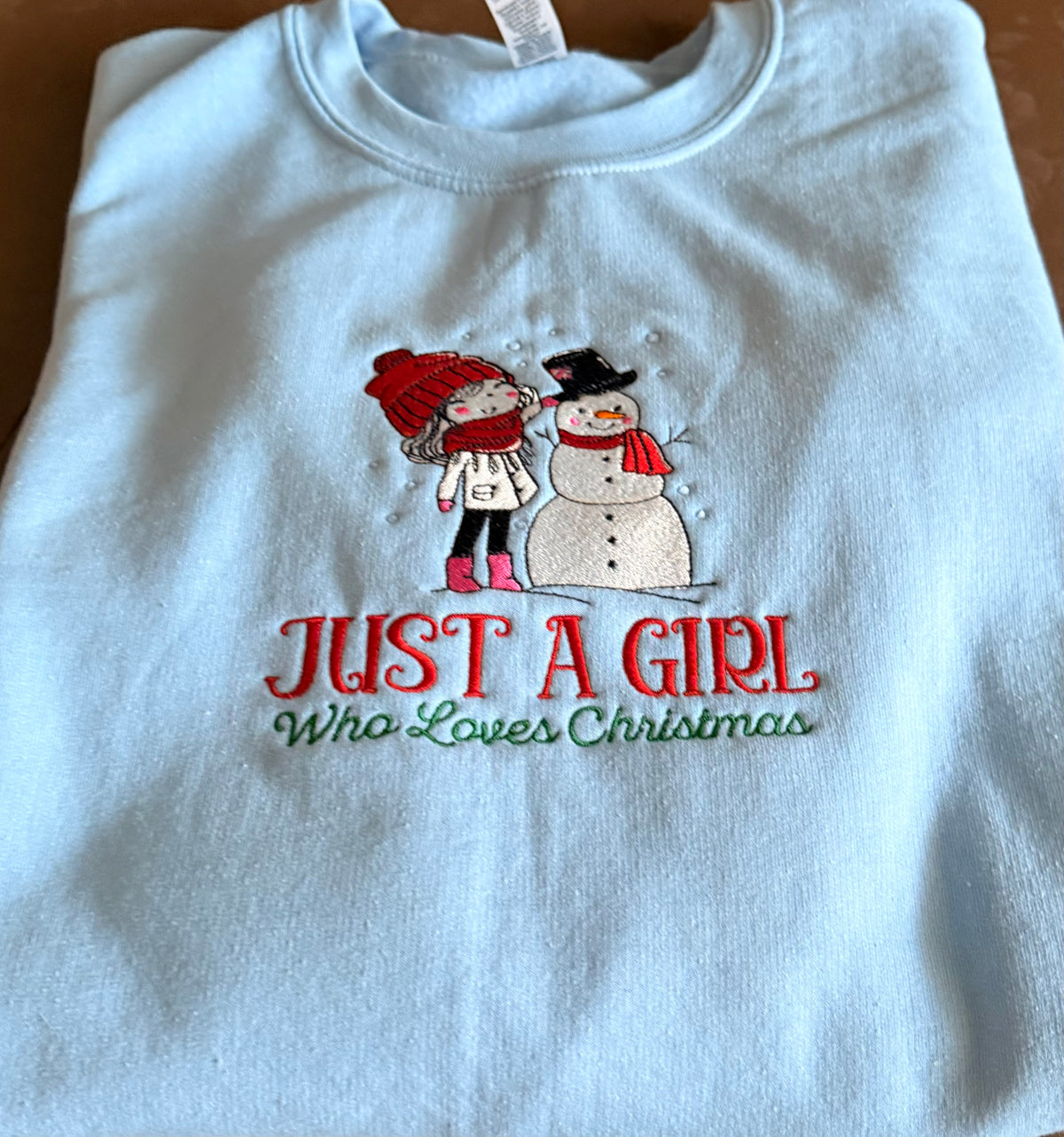 Just a Girl Who Loves Christmas - Crewneck Sweatshirt