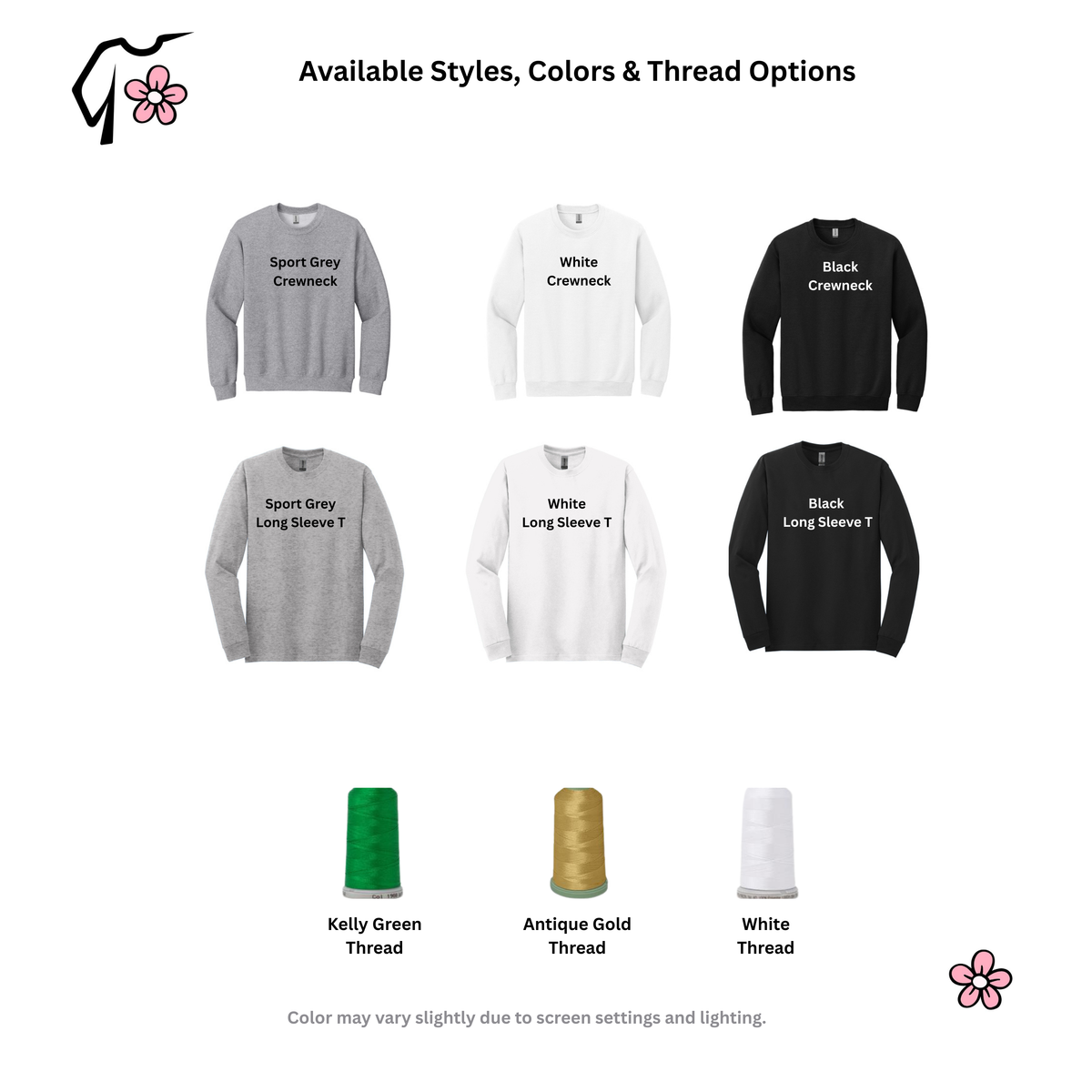 Embroidered Lucky Girl Club Sweatshirt | St Patrick's Day Crewneck