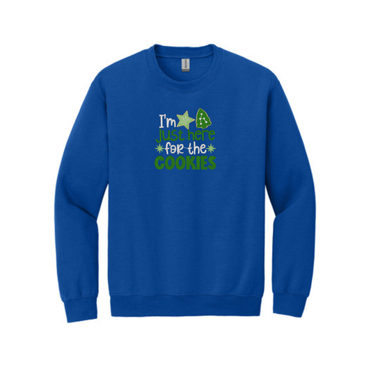 I'm Just Here for the Cookies - Crewneck Sweatshirt