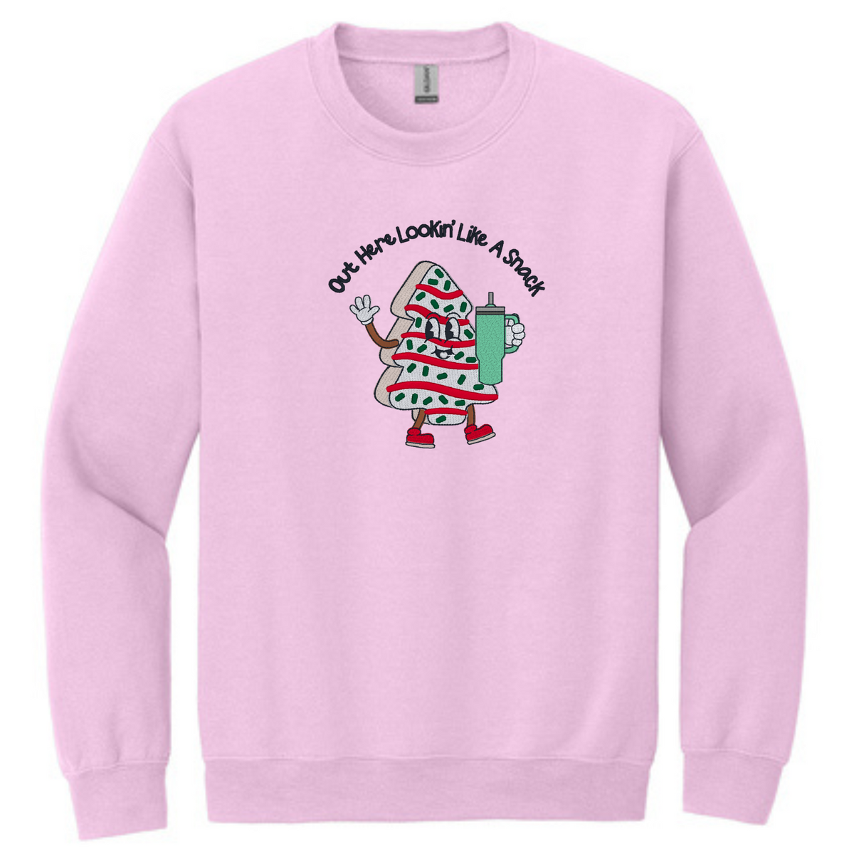 Christmas Tree Cake Lookin' Like a Snack - Crewneck Sweatshirt