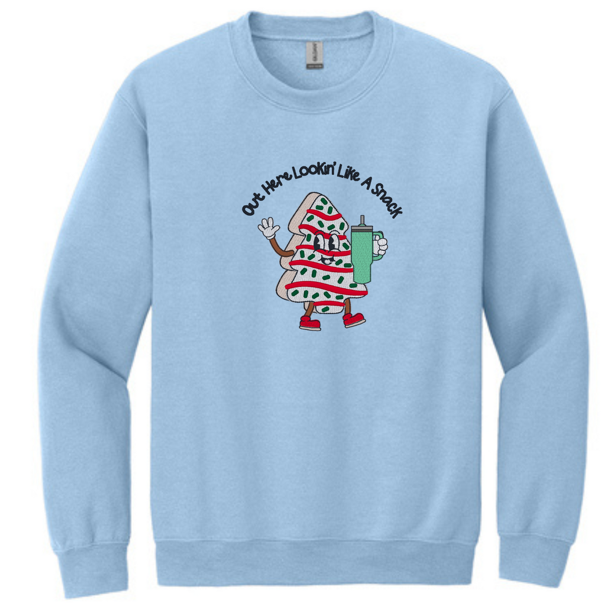 Christmas Tree Cake Lookin' Like a Snack - Crewneck Sweatshirt