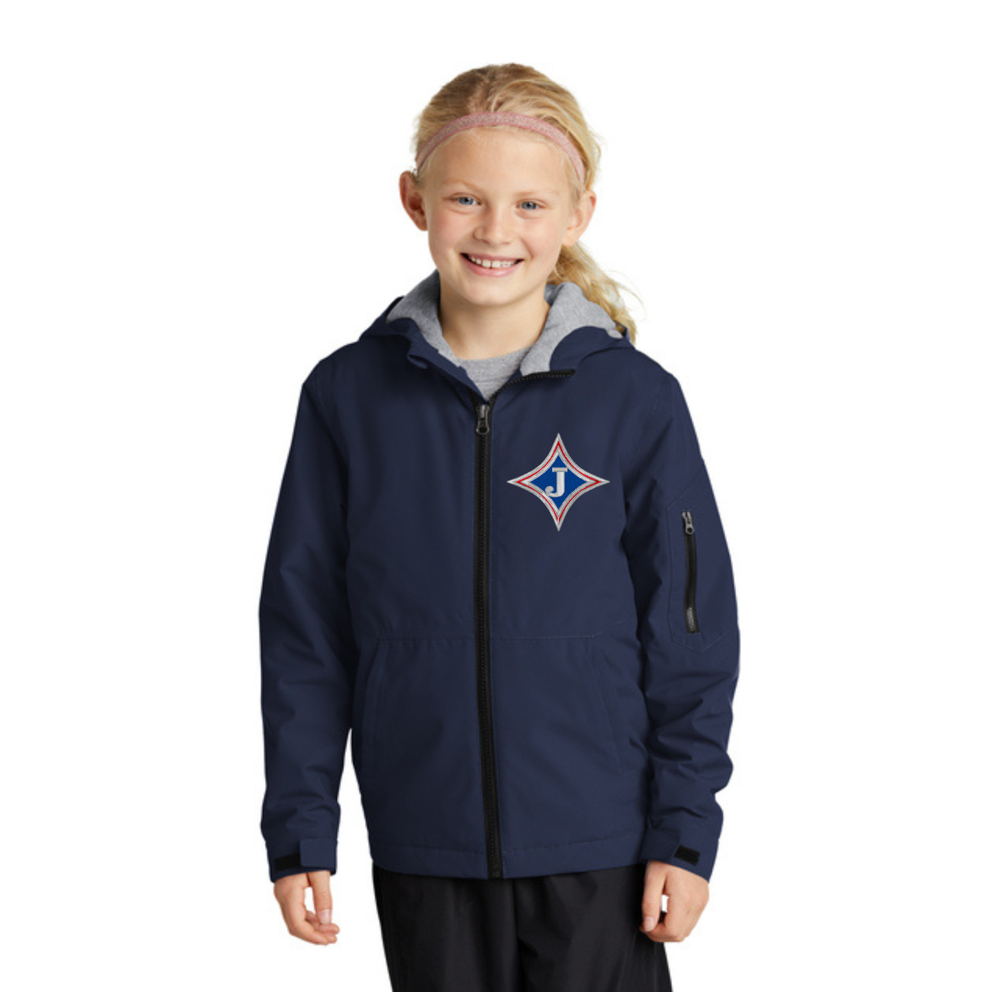Youth Waterproof Insulated Jacket with Jefferson Logo