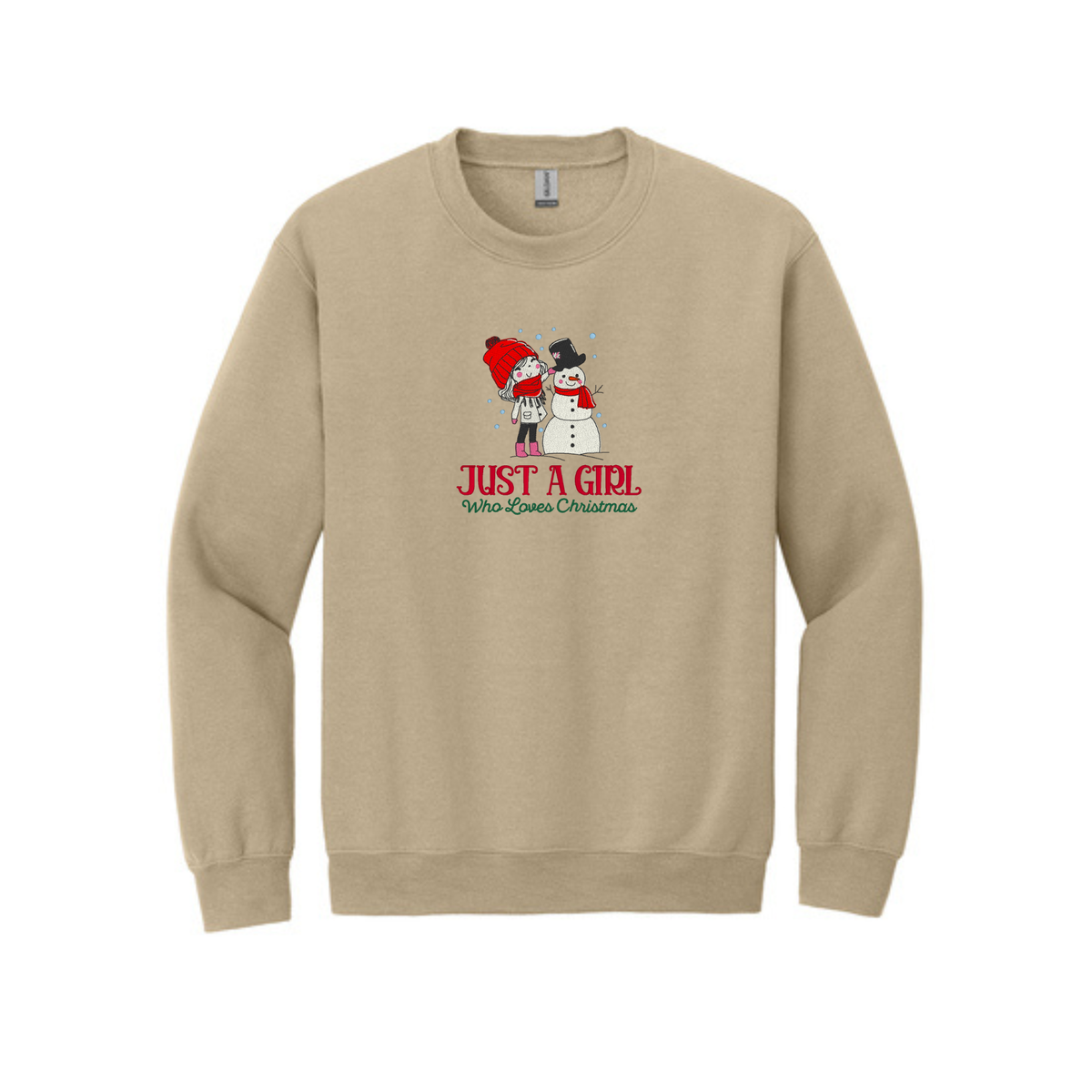 Just a Girl Who Loves Christmas - Crewneck Sweatshirt