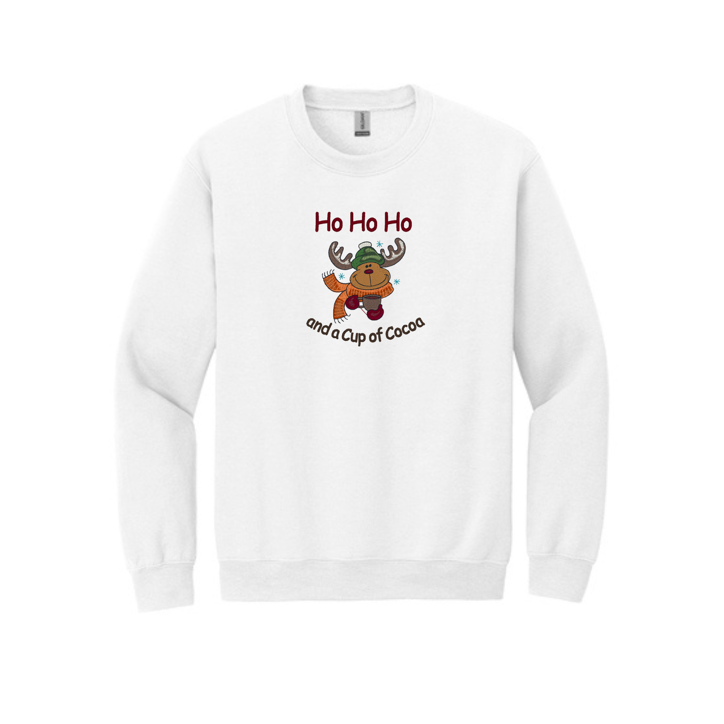Happy HO HO HO and a Cup of Cocoa - Crewneck Sweatshirt