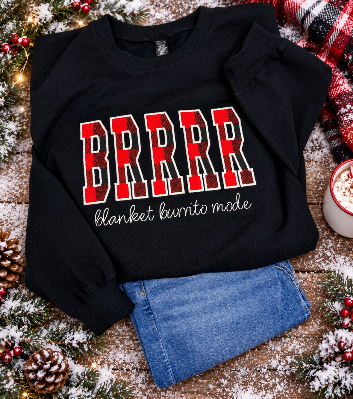 BRRRR Sweatshirt, Funny Winter Crewneck, Sarcastic Sweatshirt Gift