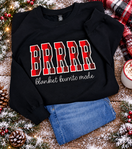 BRRRR Sweatshirt, Funny Winter Crewneck, Sarcastic Sweatshirt Gift