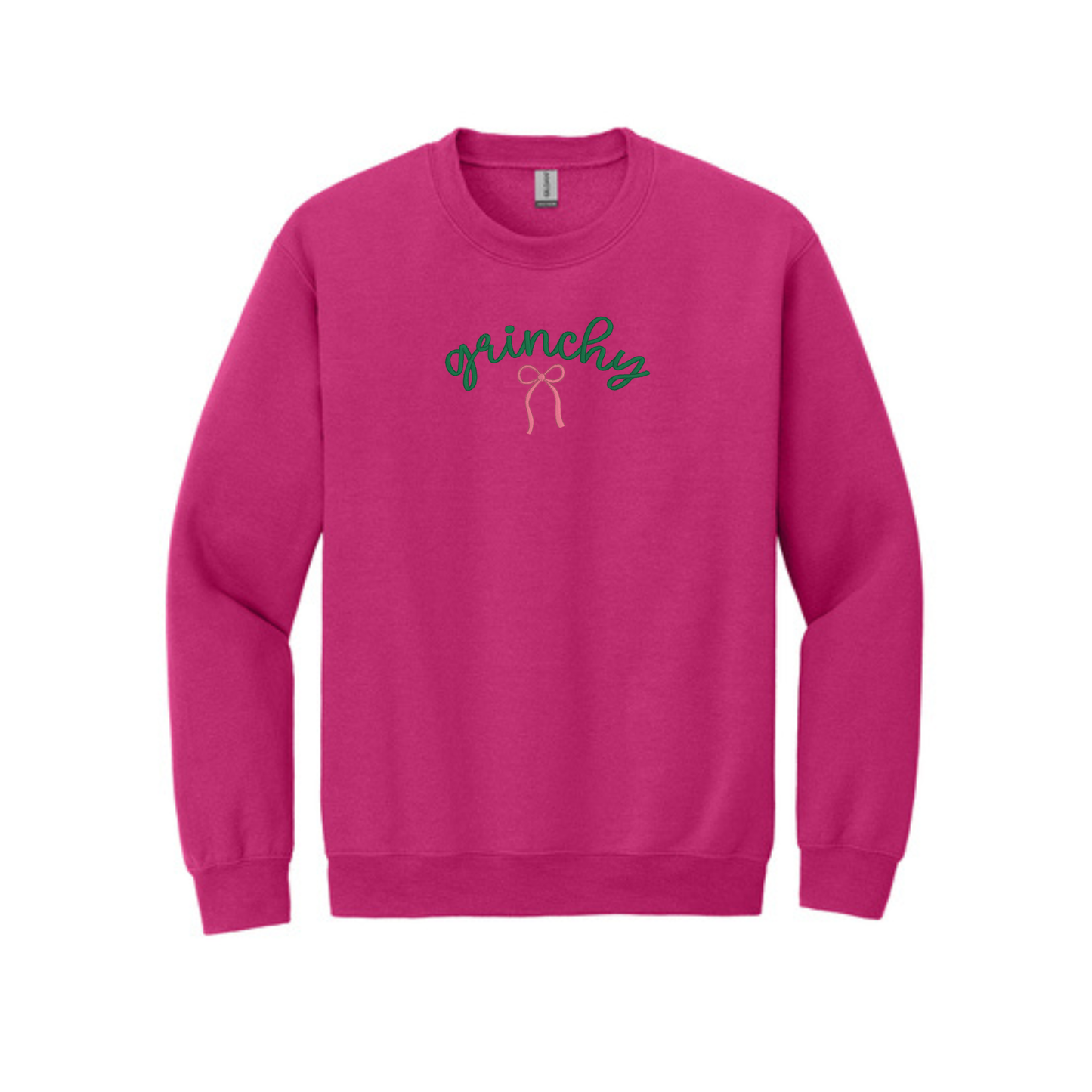 Grinchy, but with a bow -  Crewneck Sweatshirt