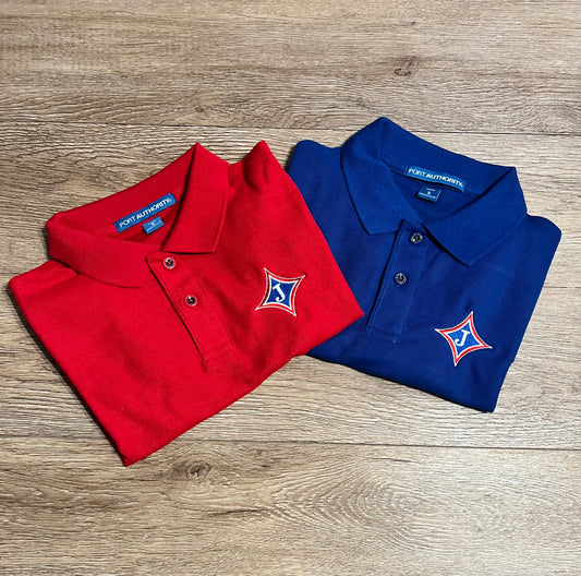 Youth Short Sleeve cotton/poly Polo with school logo