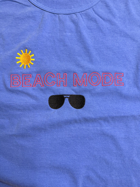 Beach Mode Summer Tank Top | Vacation t-shirt | Beachwear Top