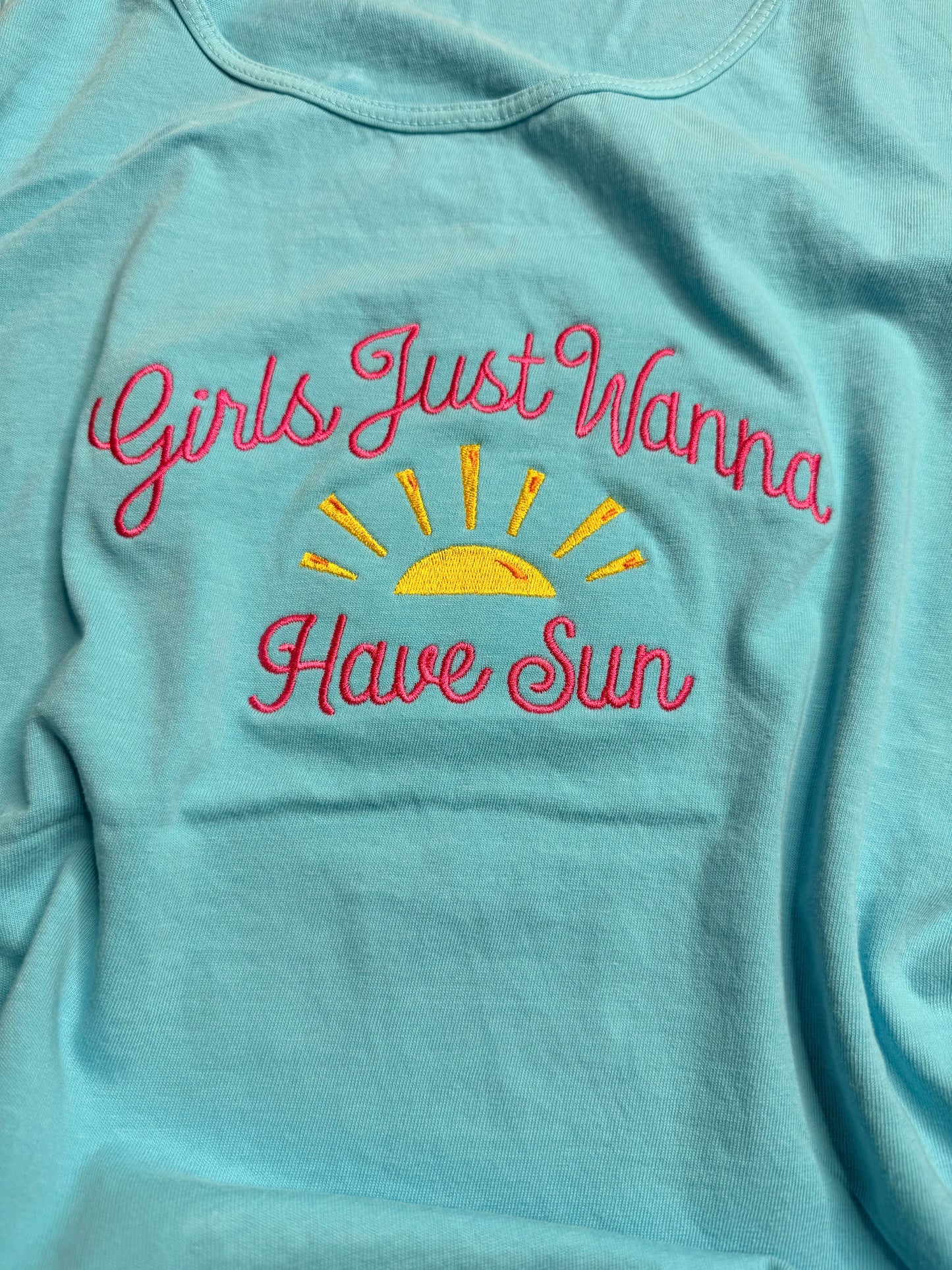 Girls Just Wanna Have Sun | Summer Tank-top | Beachwear t-shirt