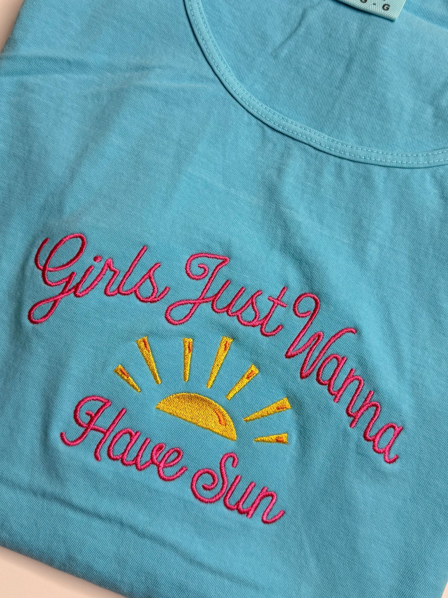 Girls Just Wanna Have Sun | Summer Tank-top | Beachwear t-shirt
