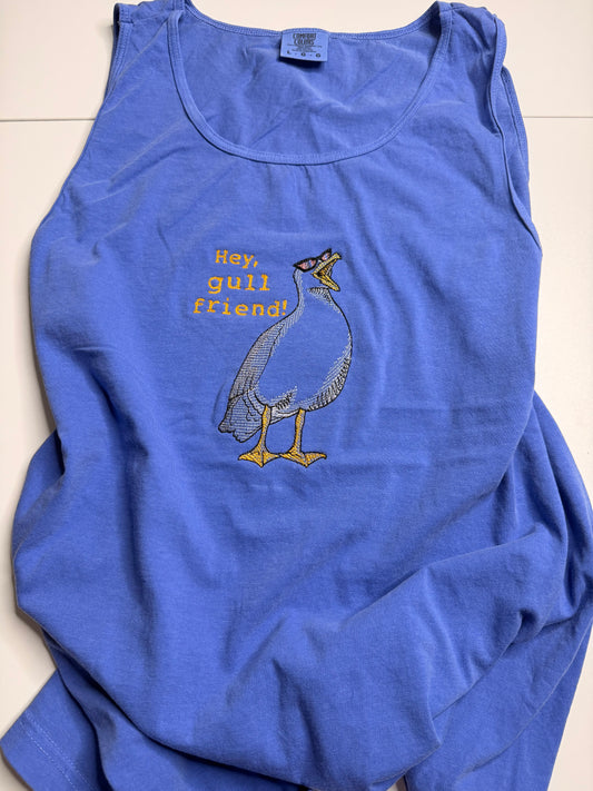 Hey Gull Friend Summer Shirt | Beachwear and Pool Top