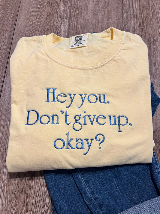Hey You, Don't Give Up