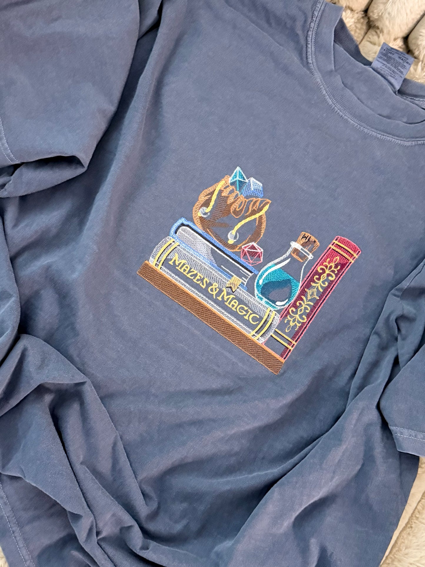 Mazes and Magic - Embroidered Gaming T-shirt