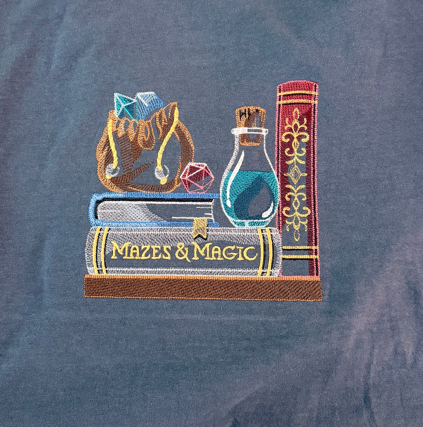 Mazes and Magic - Embroidered Gaming T-shirt