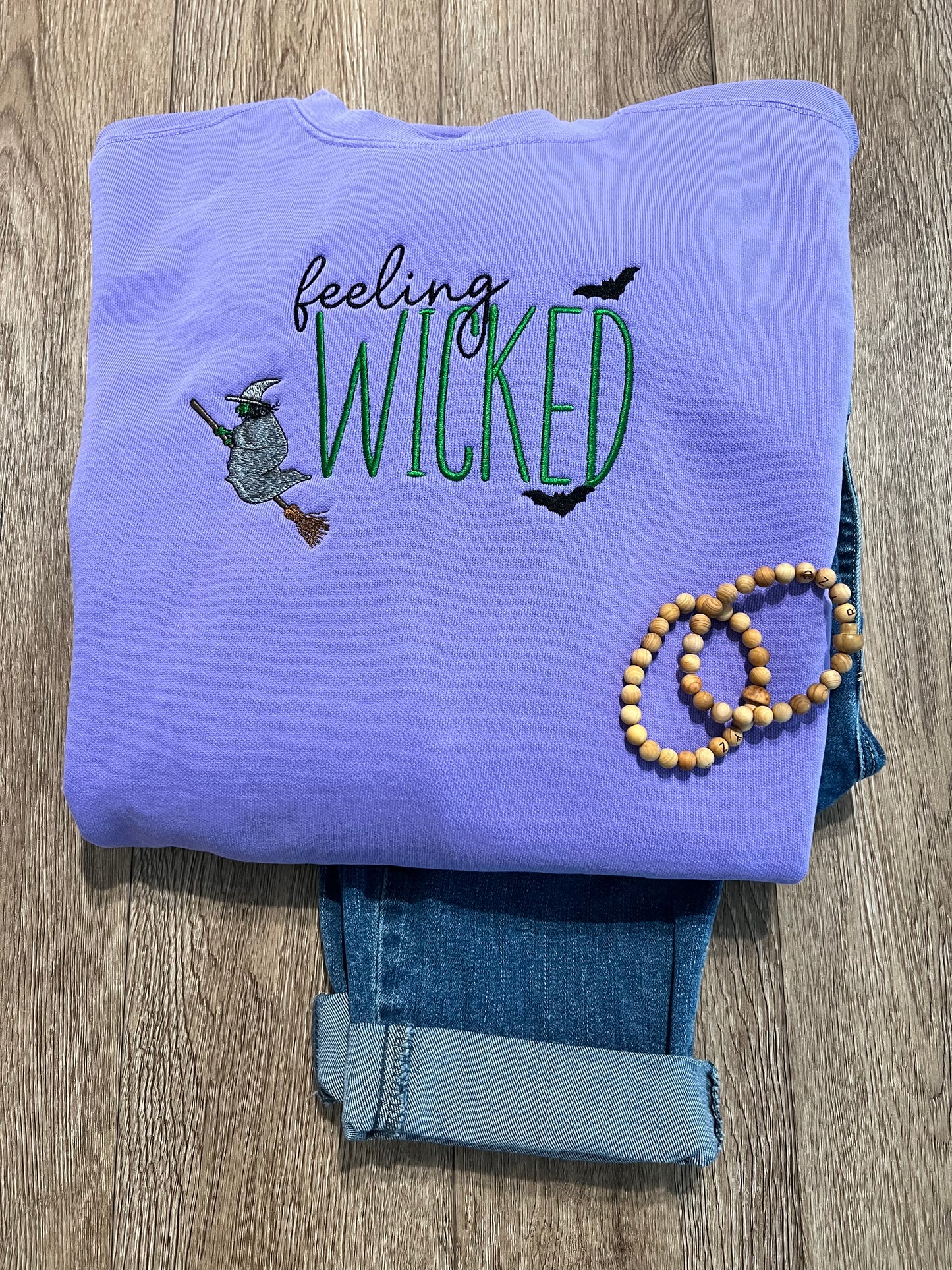 Feeling Wicked Embroidered Sweatshirt