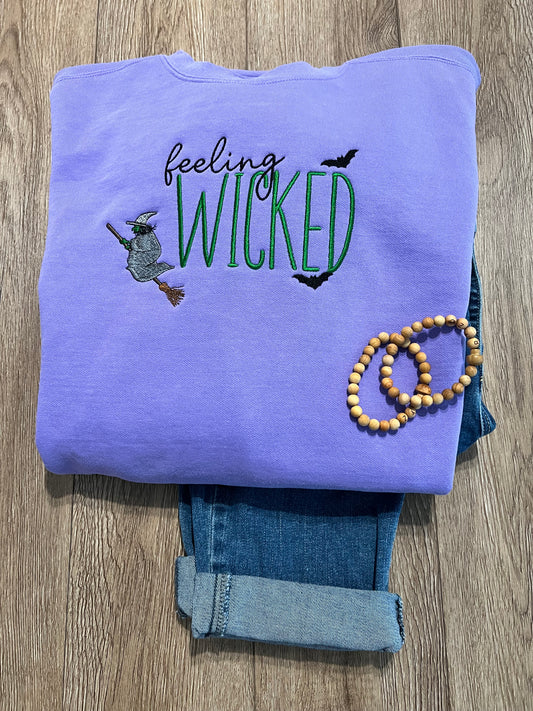 Feeling Wicked Embroidered Sweatshirt