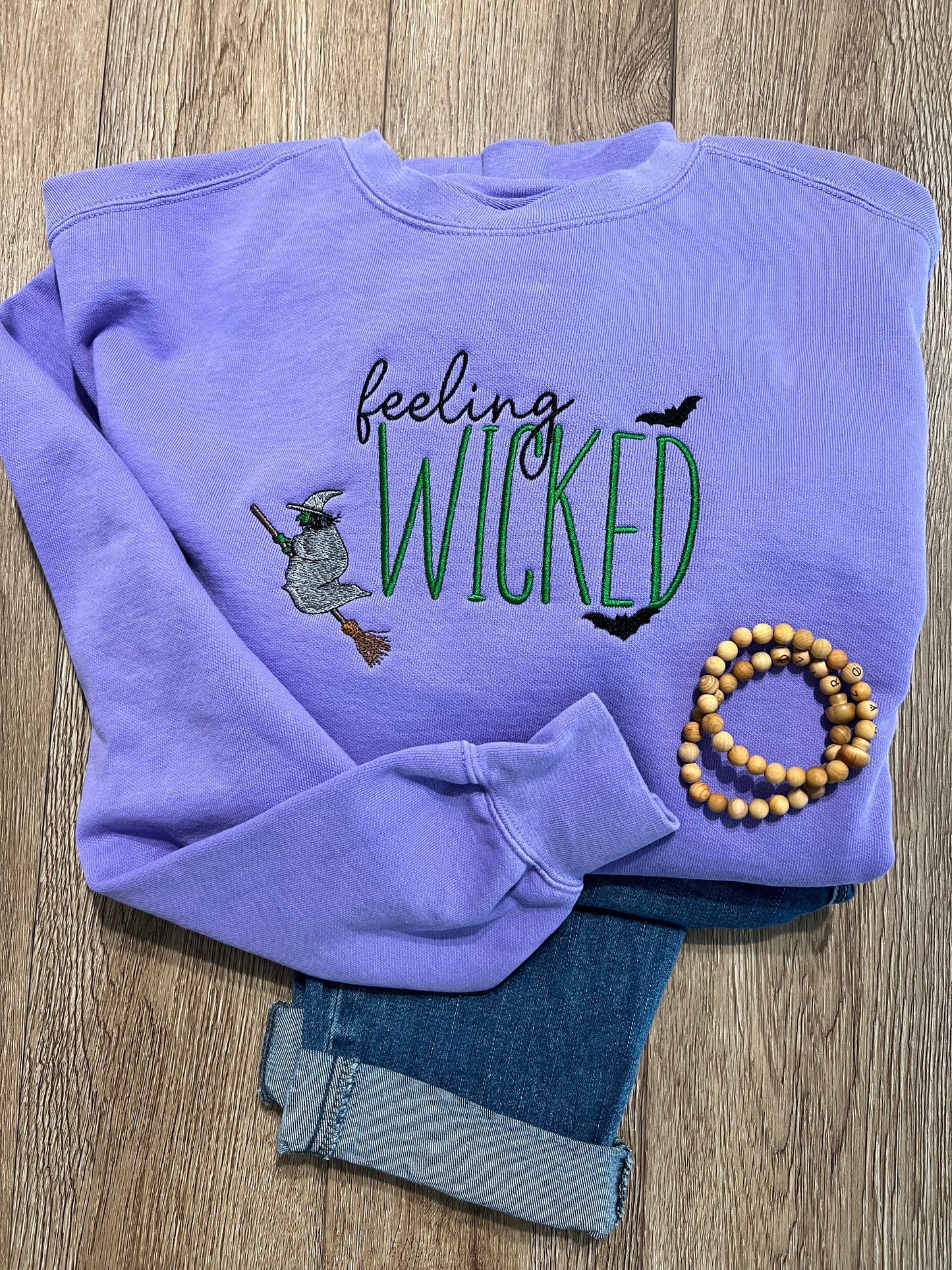 Feeling Wicked Embroidered Sweatshirt