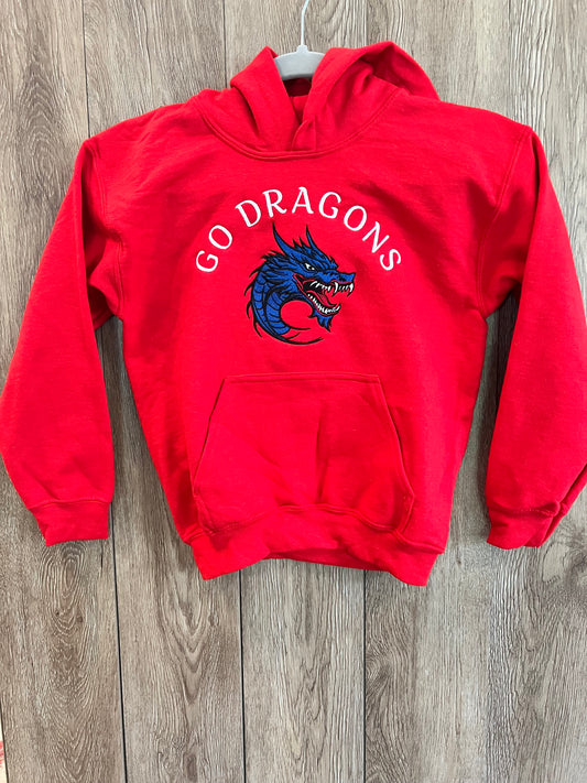 Youth Hooded Sweatshirt with Dragon