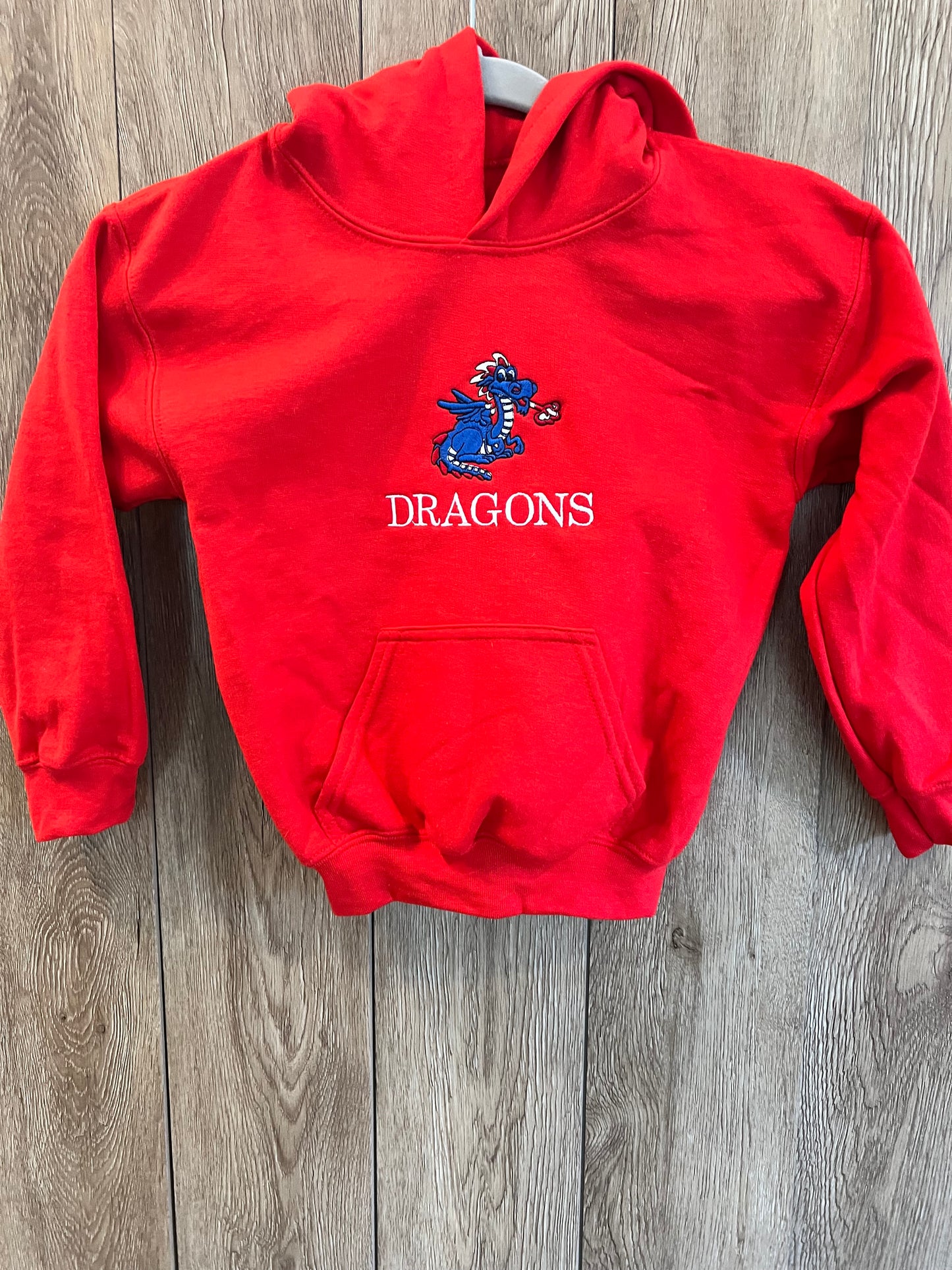 Youth Hooded Sweatshirt with Cute Dragon