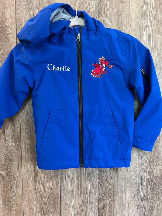 Youth Waterproof Insulated Jacket with cute dragon