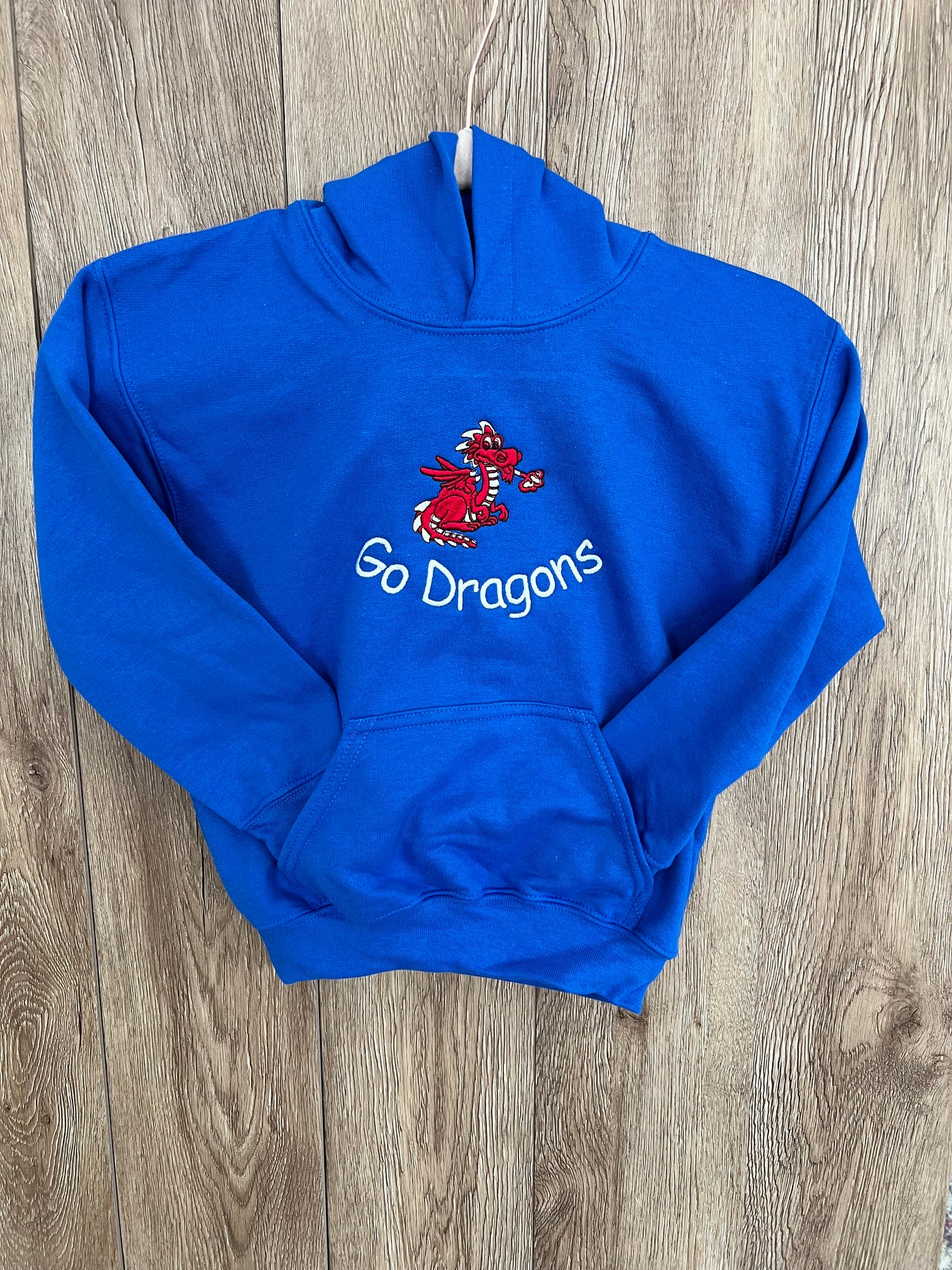 Youth Hooded Sweatshirt with Cute Dragon