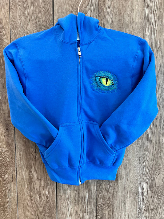 Youth Fleece Full-Zip Hooded Sweatshirt with Dragon's Eye