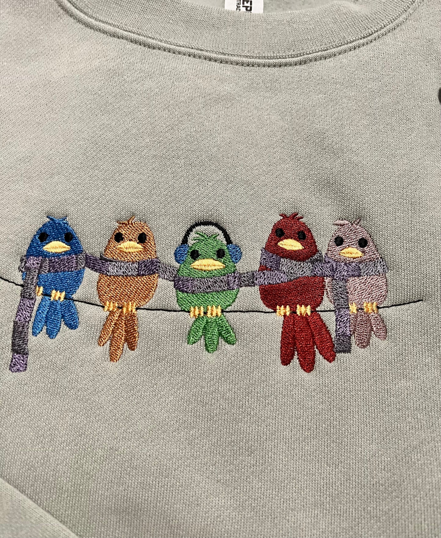 Scarf Birds on a Wire