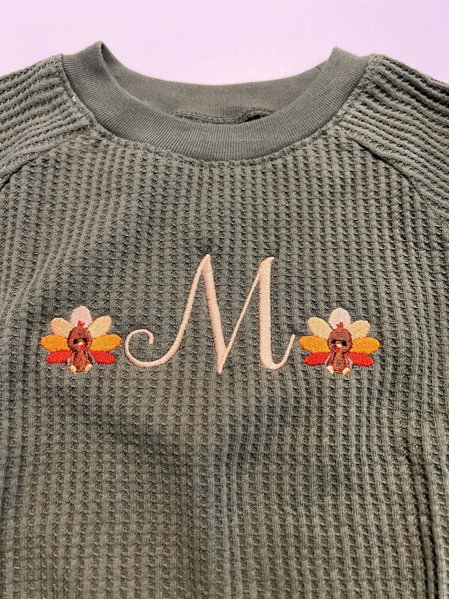 Thanksgiving Turkey Long-Sleeve Fleece One-Piece Romper