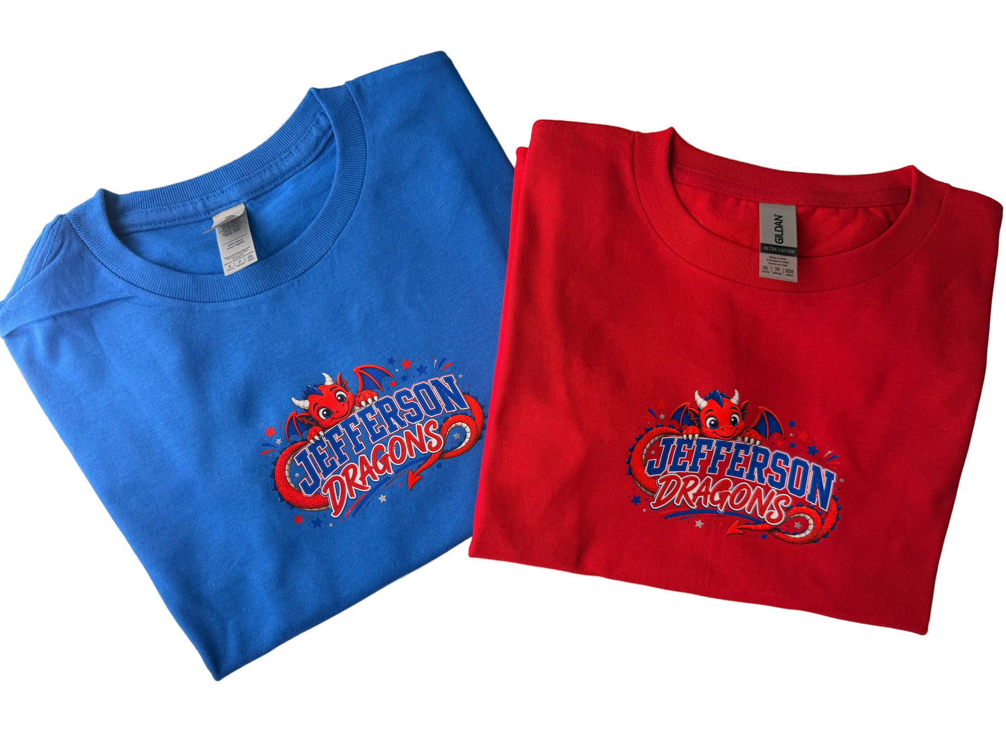 Youth T-shirts with various Cute Dragon DTF Print Options