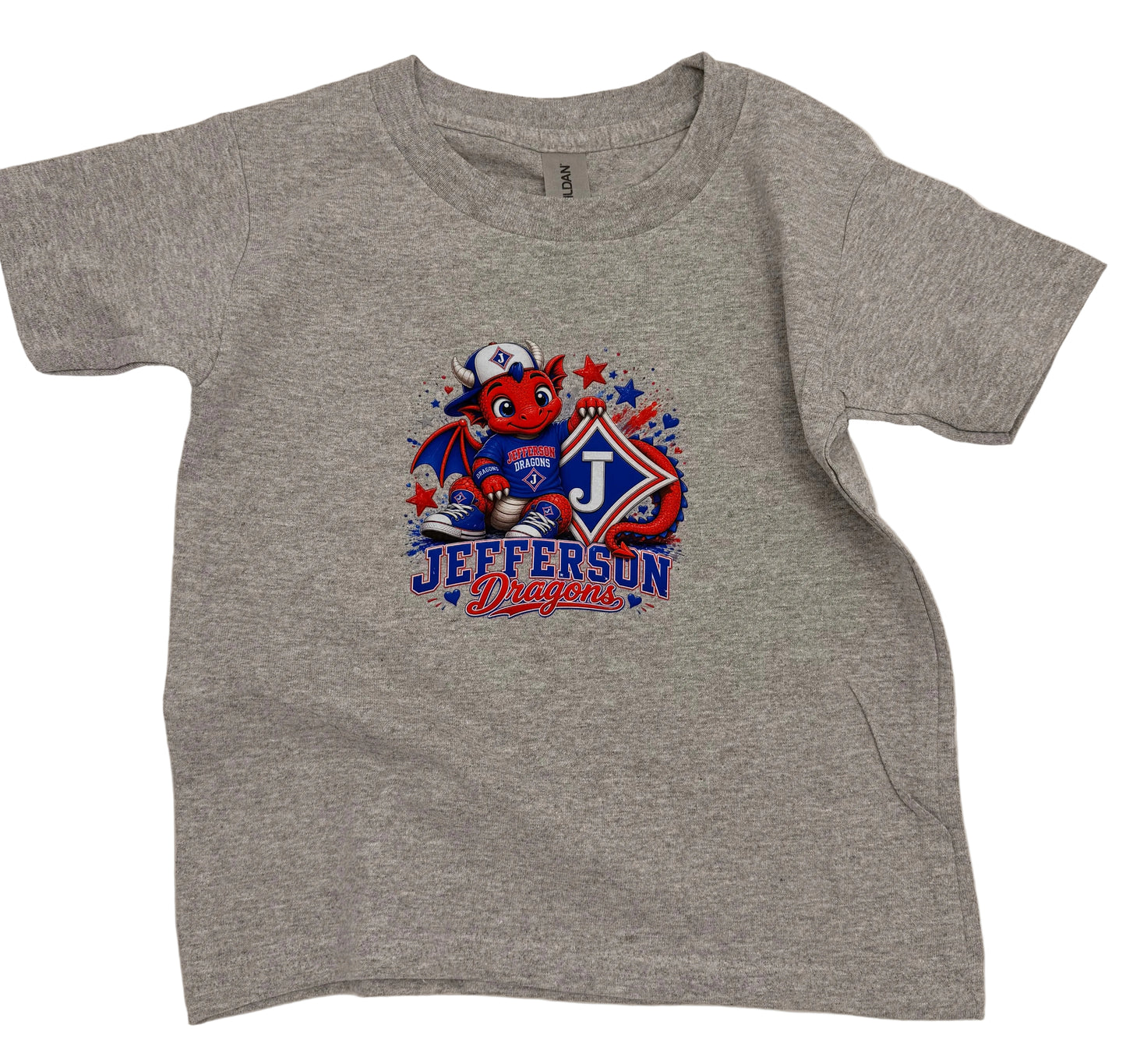 Youth T-shirts with various Cute Dragon DTF Print Options