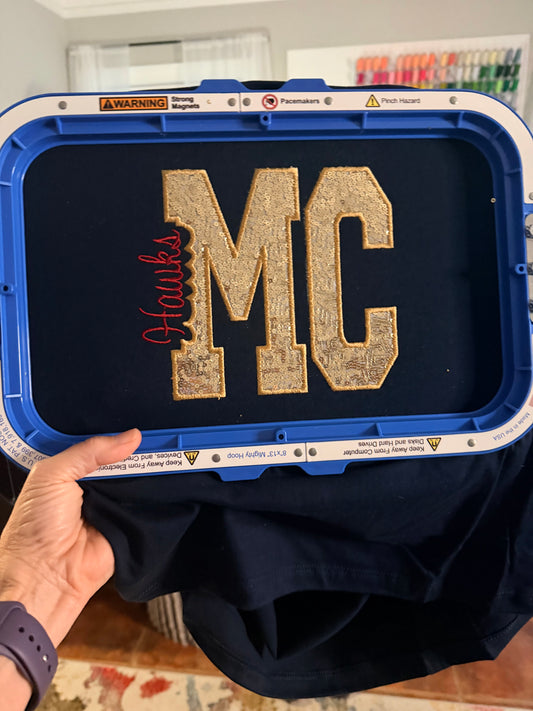 MC Hawks Cutout Applique Spiritwear