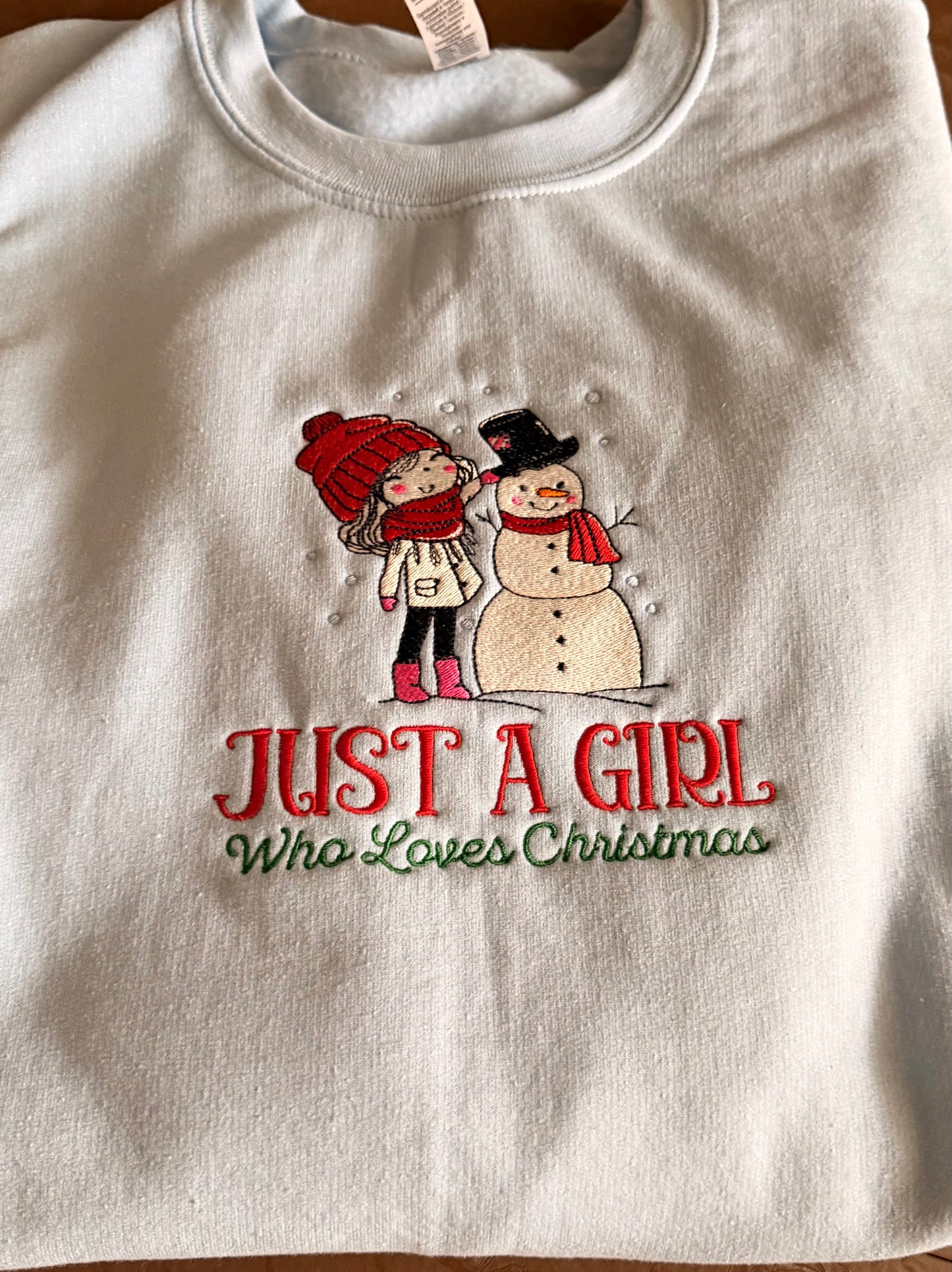 Just a Girl Who Loves Christmas -  Crewneck Sweatshirt