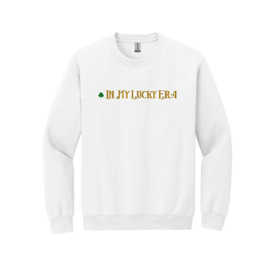 Embroidered Sweatshirt In My Lucky Era | St Patrick's Day Crewneck | Fun Irish Sweater