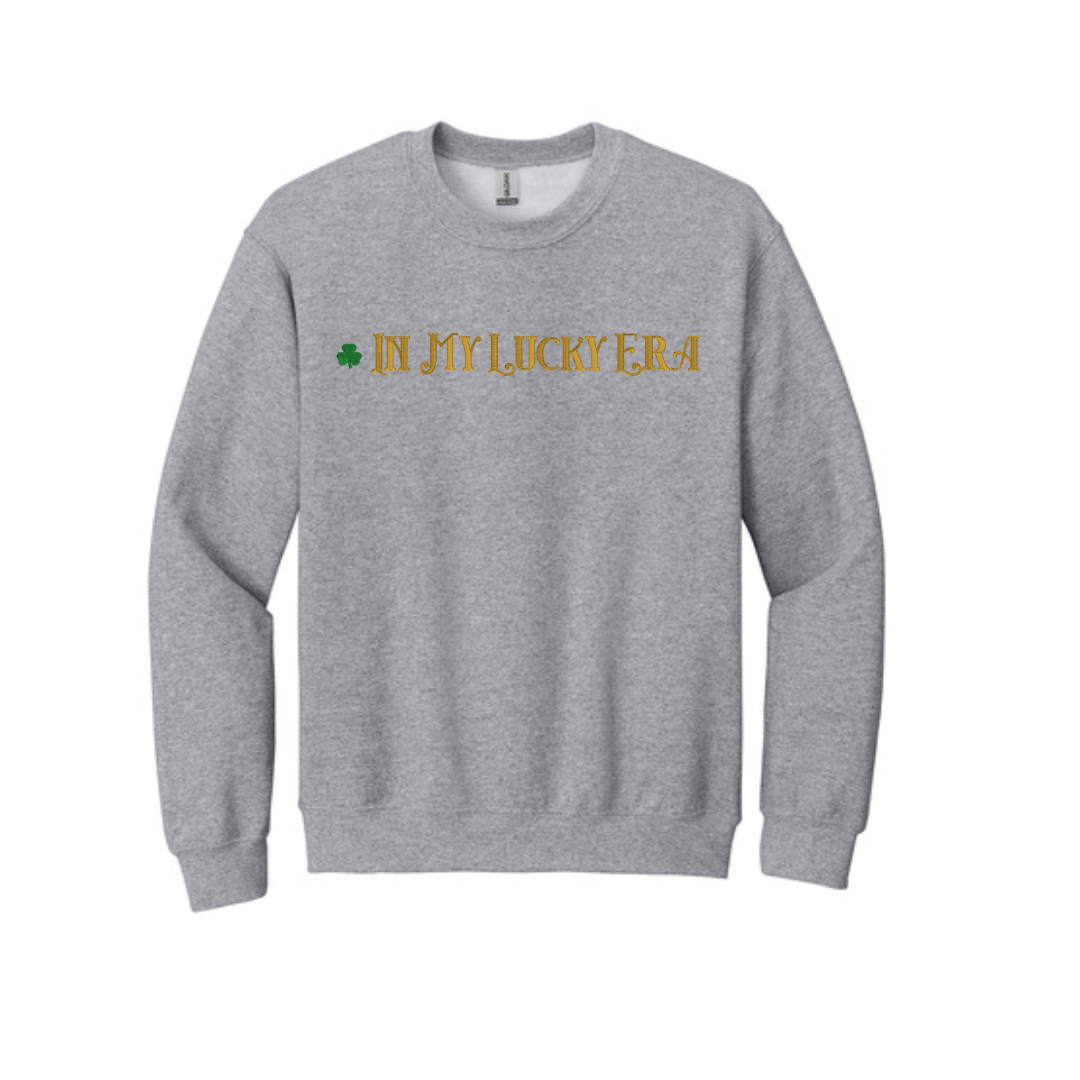 Embroidered Sweatshirt In My Lucky Era | St Patrick's Day Crewneck | Fun Irish Sweater