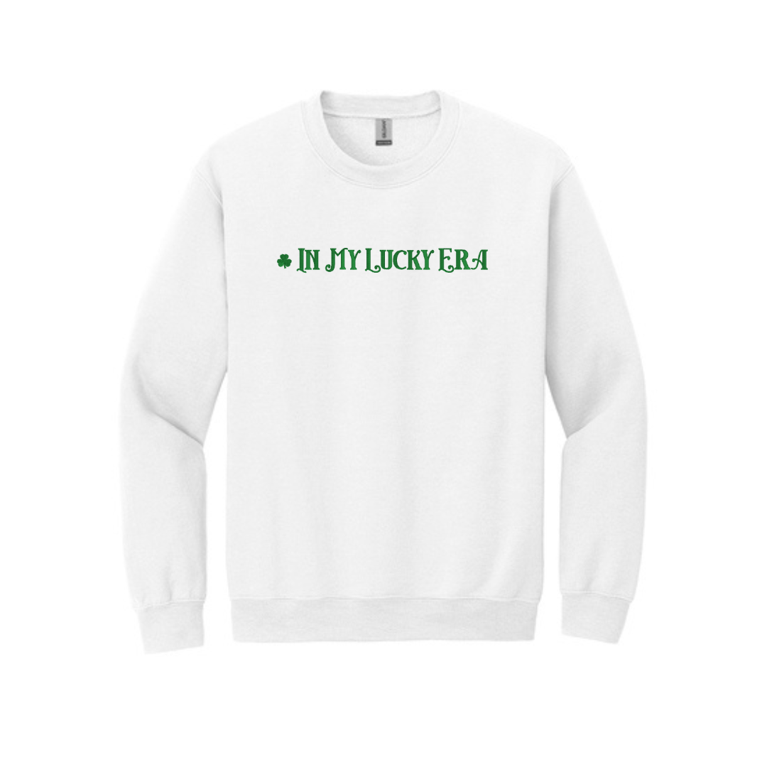Embroidered Sweatshirt In My Lucky Era | St Patrick's Day Crewneck | Fun Irish Sweater