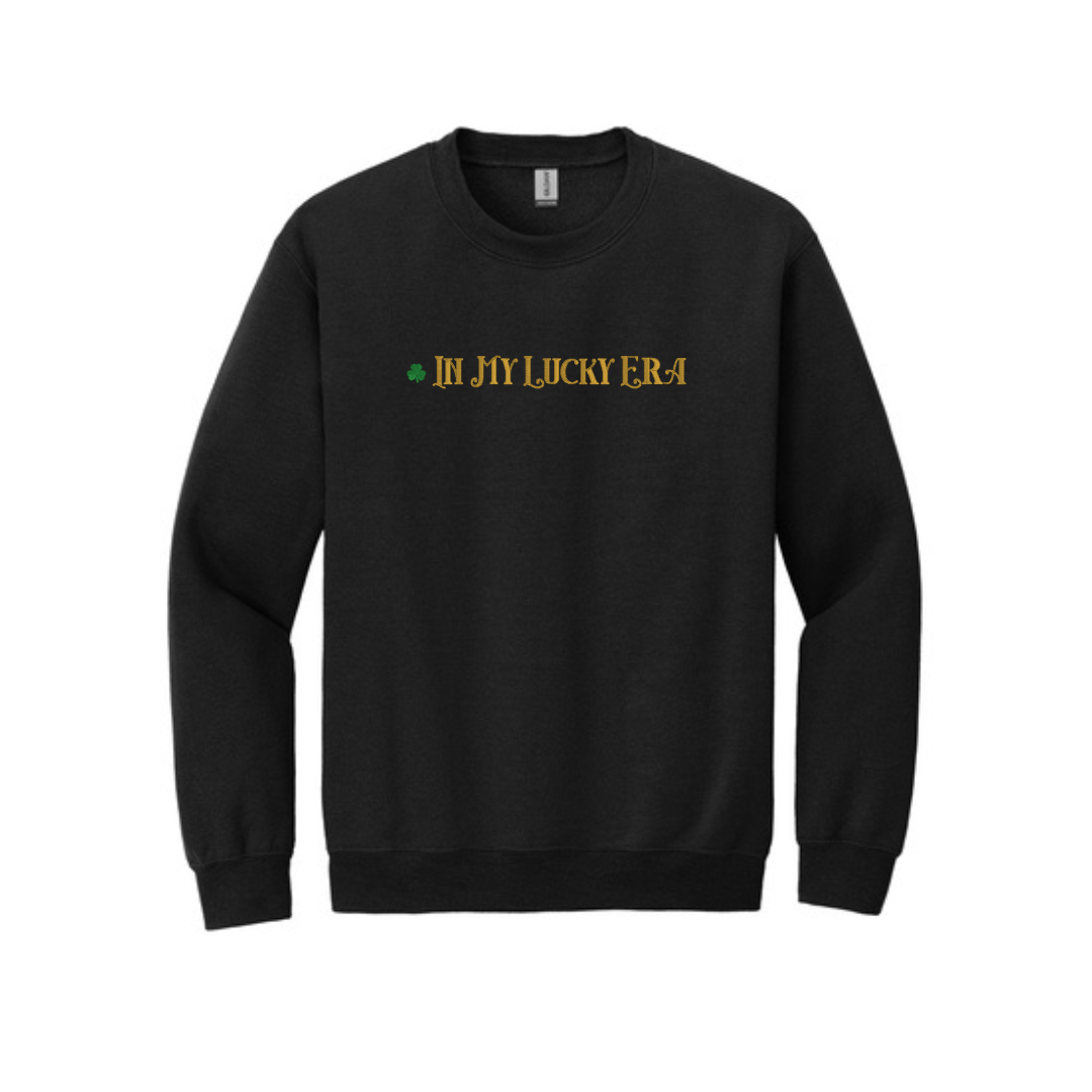 Embroidered Sweatshirt In My Lucky Era | St Patrick's Day Crewneck | Fun Irish Sweater