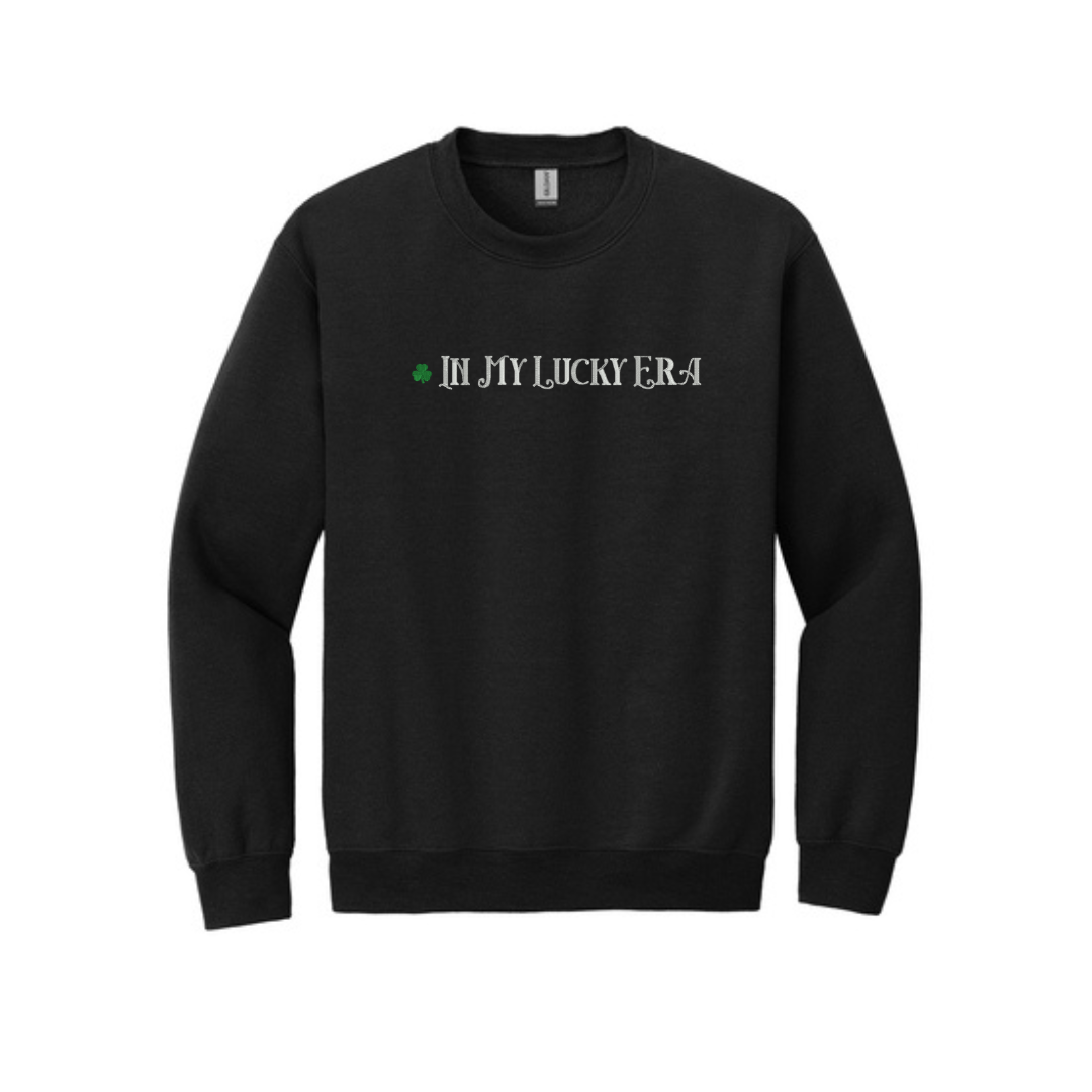 Embroidered Sweatshirt In My Lucky Era | St Patrick's Day Crewneck | Fun Irish Sweater