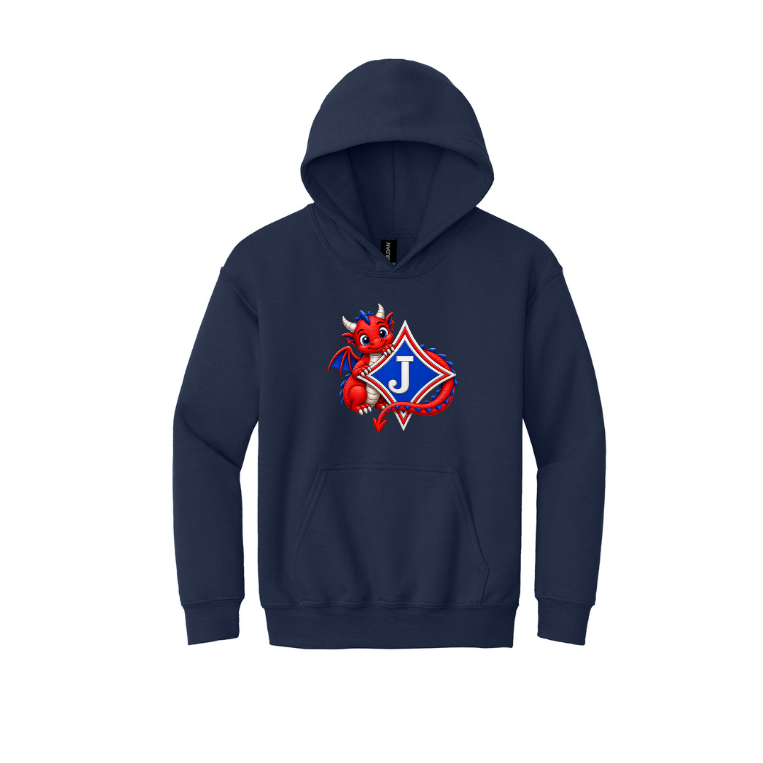 Youth Sweatshirt with Dragon Trail Wrapped Logo in DTF Print
