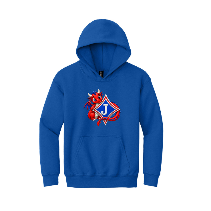 Youth Sweatshirt with Dragon Trail Wrapped Logo in DTF Print