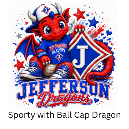 Youth T-shirts with various Cute Dragon DTF Print Options