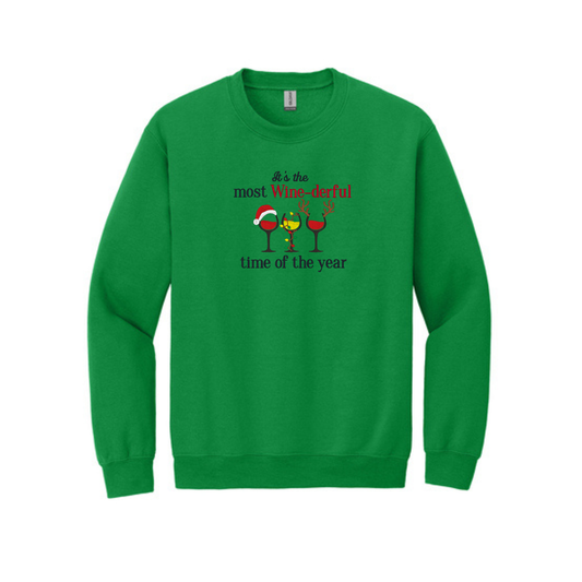 The most Wine-derful time of the year -  Crewneck Sweatshirt