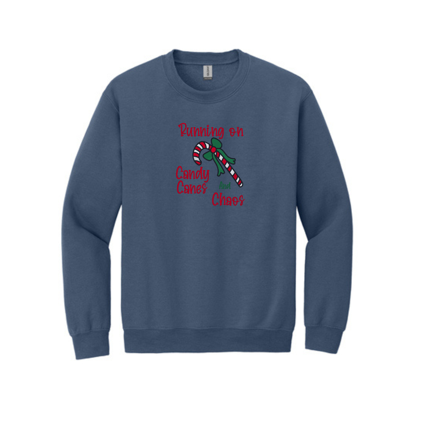 Running on Candy Canes and Chaos  -  Crewneck Sweatshirt