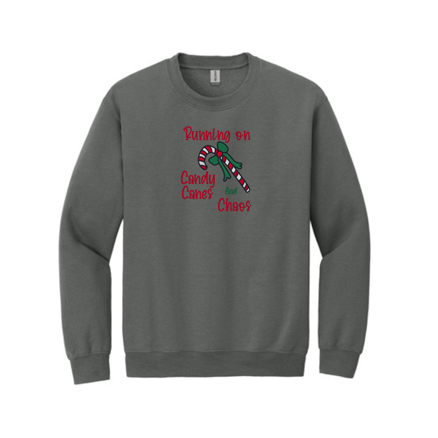 Running on Candy Canes and Chaos  -  Crewneck Sweatshirt