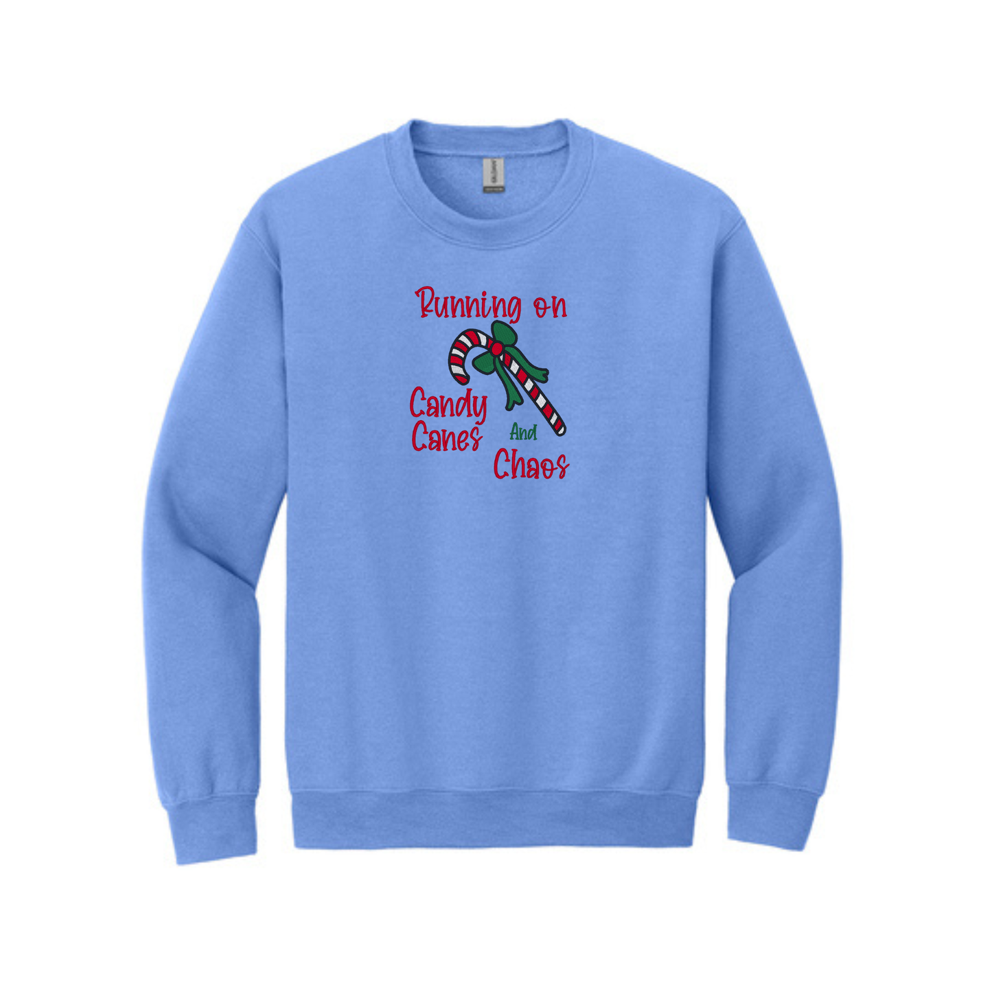 Running on Candy Canes and Chaos  -  Crewneck Sweatshirt
